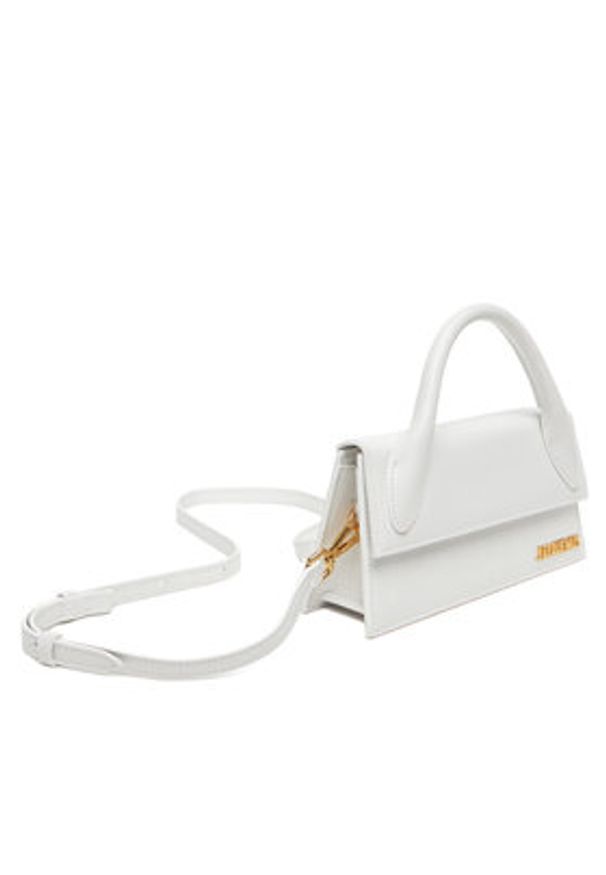 JACQUEMUS Torebka Le Chiquito Long 21H213BA004-3000 Biały. Kolor: biały. Materiał: skórzane