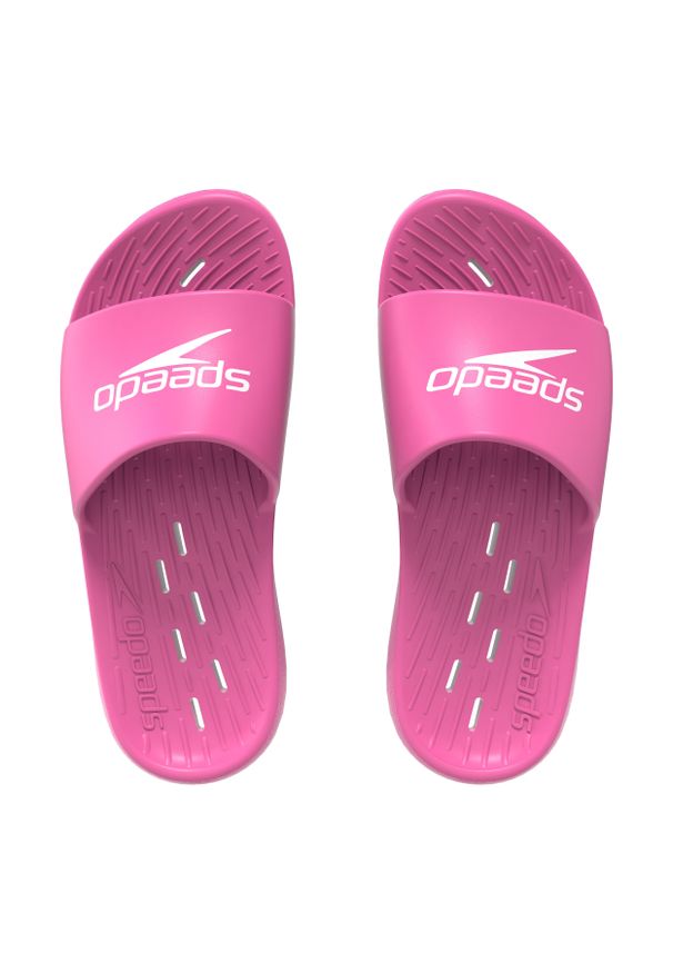 Klapki basenowe antypoślizgowe dla dzieci Speedo Slides. Kolor: różowy. Styl: sportowy