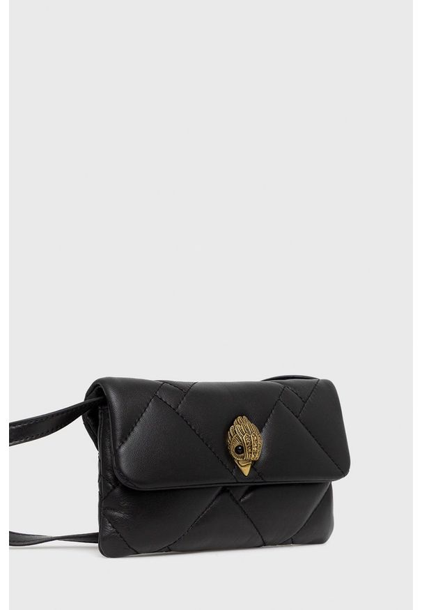 Kurt Geiger London Kopertówka skórzana kolor czarny. Kolor: czarny. Materiał: skórzane