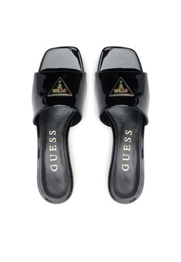 Guess Klapki FLJLUS PAF03 Czarny. Kolor: czarny. Materiał: skóra