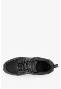Badoxx - Czarne buty trekkingowe sznurowane badoxx mxc8811/g. Kolor: czarny, wielokolorowy, szary