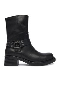 Just Cavalli Botki 79RA3S91 ZSD61 Czarny. Kolor: czarny. Materiał: skóra