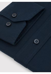 Pako Lorente - PAKO LORENTE – Casualowa koszula męska w kolorze granatowym. Okazja: na co dzień. Kolor: niebieski. Materiał: bawełna, elastan. Długość rękawa: długi rękaw. Długość: długie. Styl: casual #2