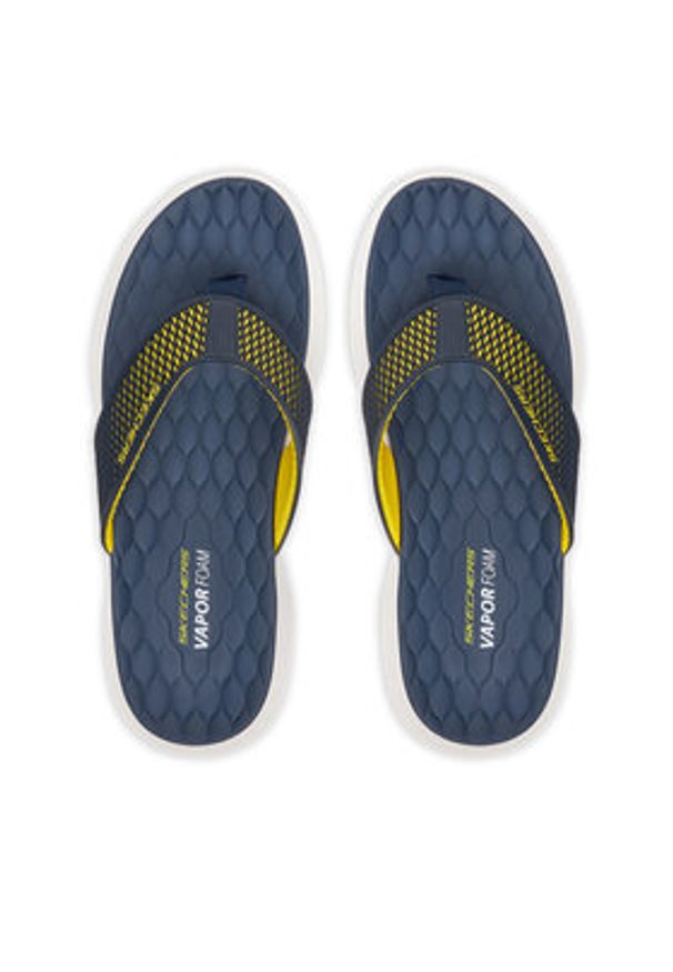 skechers - Skechers Japonki Vapor Foam Sandal-Sayto 232894/NVYL Granatowy. Kolor: niebieski. Materiał: materiał