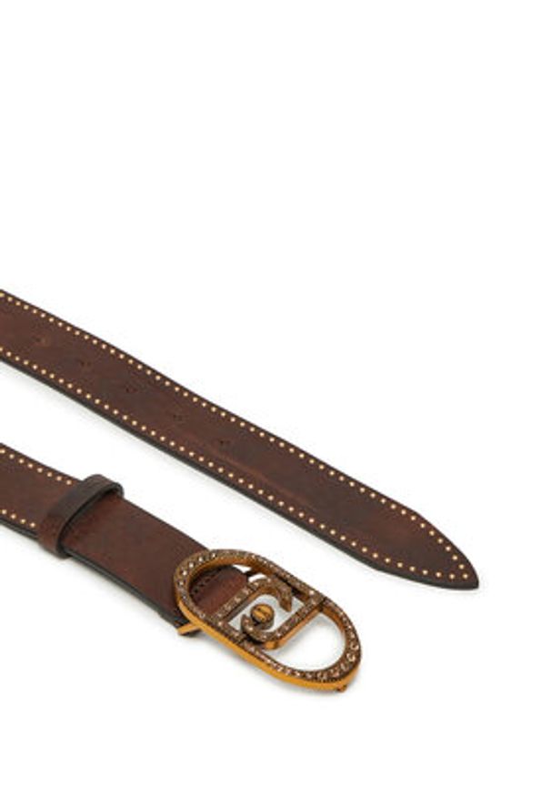 Liu Jo Pasek Damski Hips Belt 3.5Cm AF4307 P0064 Brązowy. Kolor: brązowy. Materiał: skóra