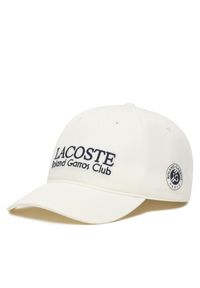 Czapka z daszkiem Lacoste. Kolor: biały #1