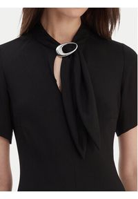 Hugo - HUGO Sukienka koktajlowa Kiweni 50554051 Czarny Slim Fit. Kolor: czarny. Materiał: wiskoza. Styl: wizytowy #3