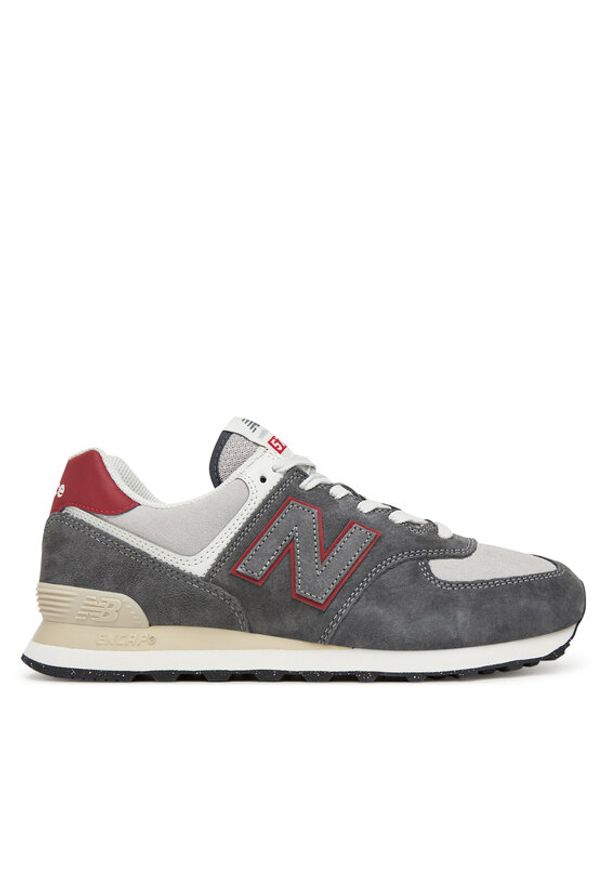 New Balance Sneakersy U574QGY Szary. Kolor: szary. Materiał: zamsz, skóra. Model: New Balance 574