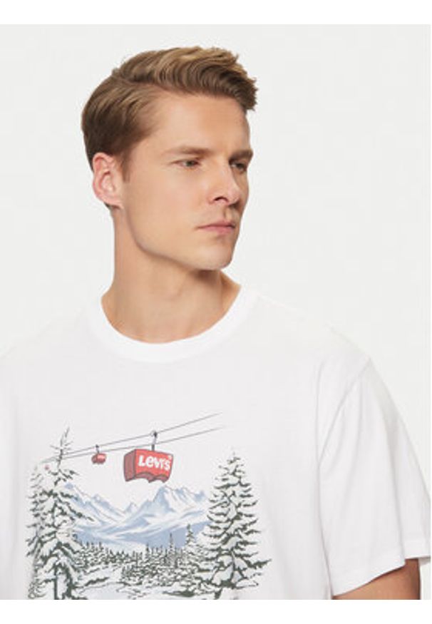 Levi's® T-Shirt Graphic 16143-1515 Biały Relaxed Fit. Kolor: biały. Materiał: bawełna