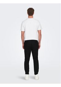 Only & Sons Spodnie materiałowe 22024966 Czarny Tapered Fit. Kolor: czarny. Materiał: bawełna #6