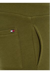 TOMMY HILFIGER - Tommy Hilfiger Spodnie dresowe KS0KS00207 M Zielony Regular Fit. Kolor: zielony. Materiał: bawełna #3