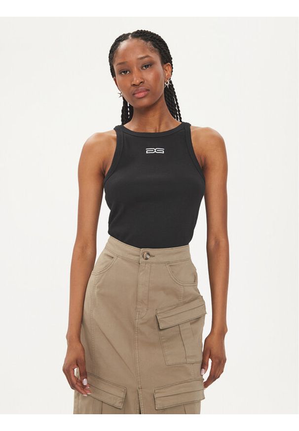 GESTUZ - Gestuz Top Drew 10909027 Czarny Slim Fit. Kolor: czarny. Materiał: bawełna