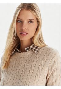Robe di Kappa Sweter Jolie 65116CW Beżowy Regular Fit. Kolor: beżowy. Materiał: wełna #4