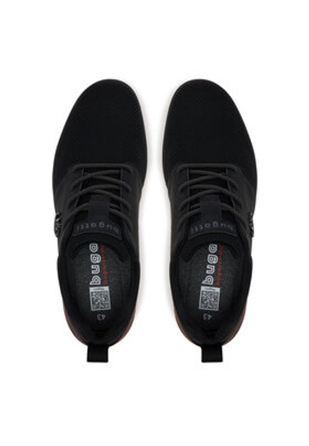 Bugatti Półbuty 331-AFB01-6900-1000 Czarny. Kolor: czarny. Materiał: materiał