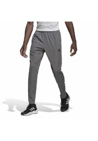 Długie Spodnie Dresowe Adidas Aeroready Game And Go Szary. Kolor: szary. Materiał: dresówka. Długość: długie