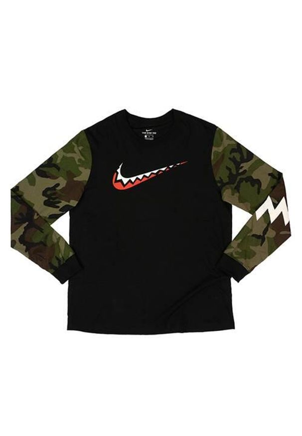 Koszulka sportowa męska Nike M NK Tee Dna LS. Kolor: wielokolorowy, zielony. Długość rękawa: długi rękaw. Długość: długie. Styl: sportowy
