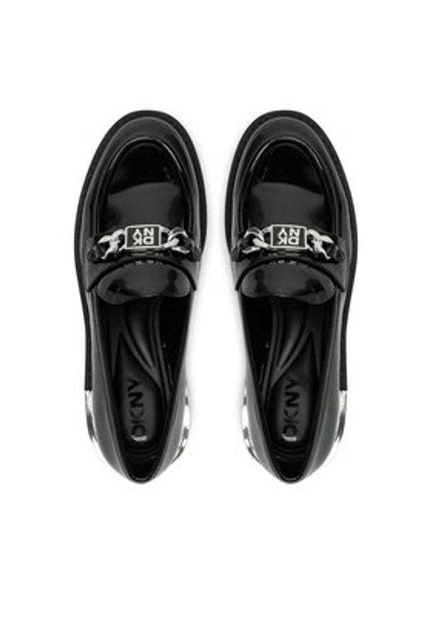 DKNY Lordsy K1576393 Czarny. Kolor: czarny. Materiał: skóra