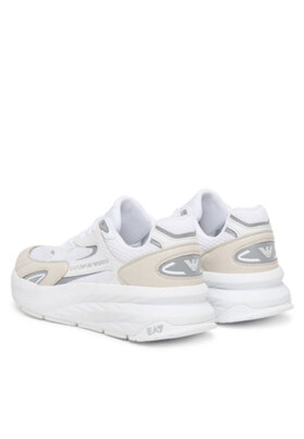 EA7 Emporio Armani Sneakersy 7X000342 AF18617 M0196 Biały. Kolor: biały. Materiał: skóra