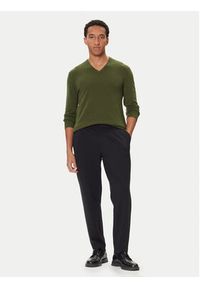 United Colors of Benetton - United Colors Of Benetton Sweter 1002U4407 Zielony Regular Fit. Kolor: zielony. Materiał: wełna #4