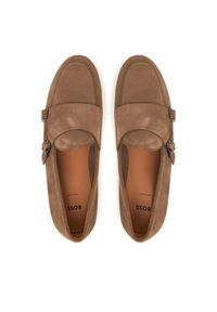 BOSS Półbuty Sienne 50541760 Brązowy. Kolor: brązowy. Materiał: skóra, zamsz #4