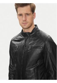 Serge Pariente Kurtka skórzana Erico Czarny Regular Fit. Kolor: czarny. Materiał: skóra #2