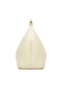 JACQUEMUS Torebka Mini ring handbag 241BA395 Écru. Materiał: skórzane