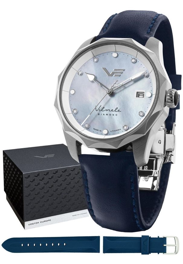 Zegarek damski Vostok Europe VS42-125A755 niebieski. Kolor: niebieski