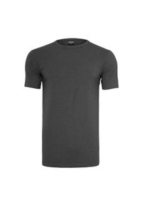 Urban Classics - T-shirt Męski Jeden Kolor Rozciągliwy Dopasowany Krój. Kolor: wielokolorowy, szary, brązowy