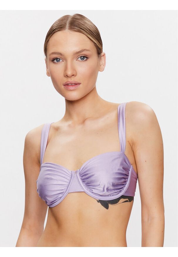 Hunkemöller Góra od bikini Aruba 200926 Fioletowy. Kolor: fioletowy. Materiał: syntetyk