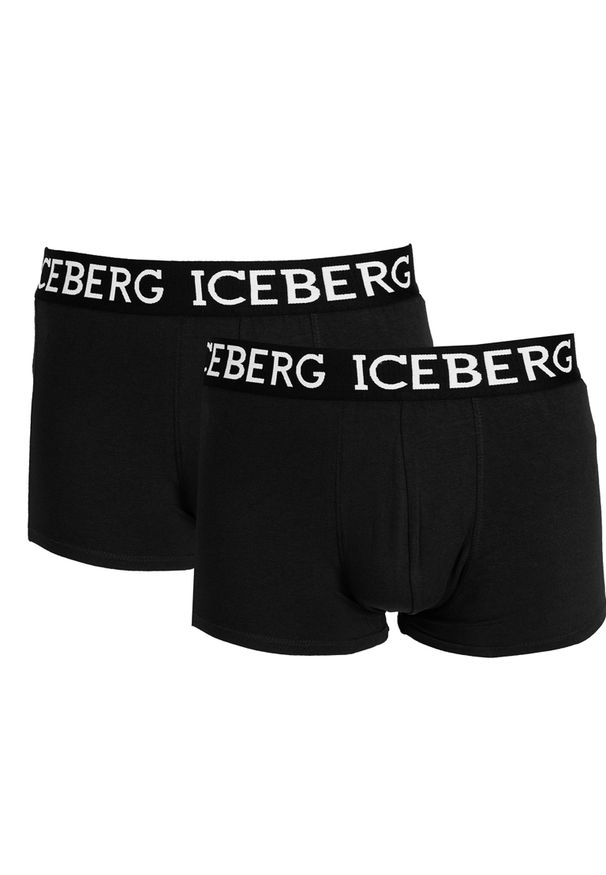 Iceberg Bokserki "2-Pack" | ICE1UTR02 | Mężczyzna | Czarny. Kolor: czarny. Materiał: bawełna, elastan