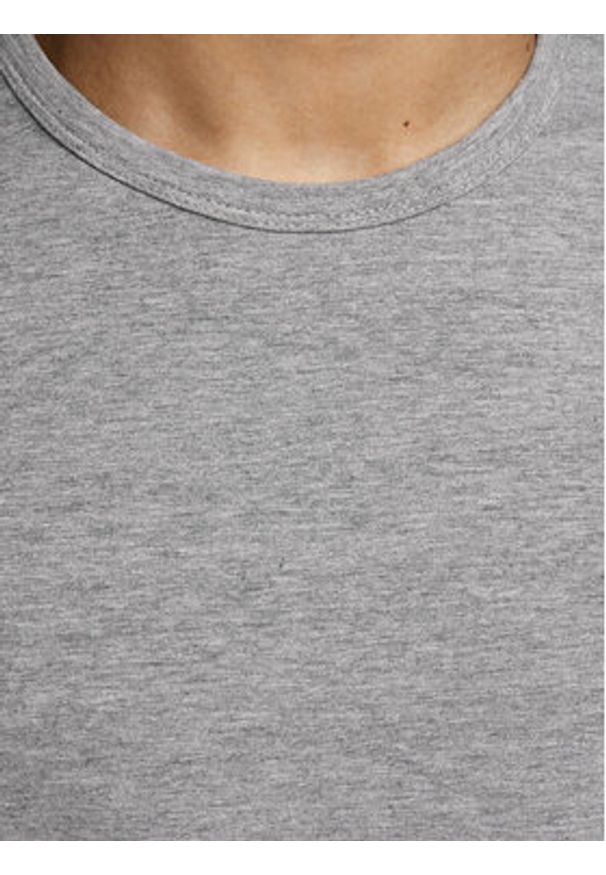 Jack & Jones - Jack&Jones T-Shirt Basic 12058529 Szary Stretch Fit. Kolor: szary. Materiał: bawełna