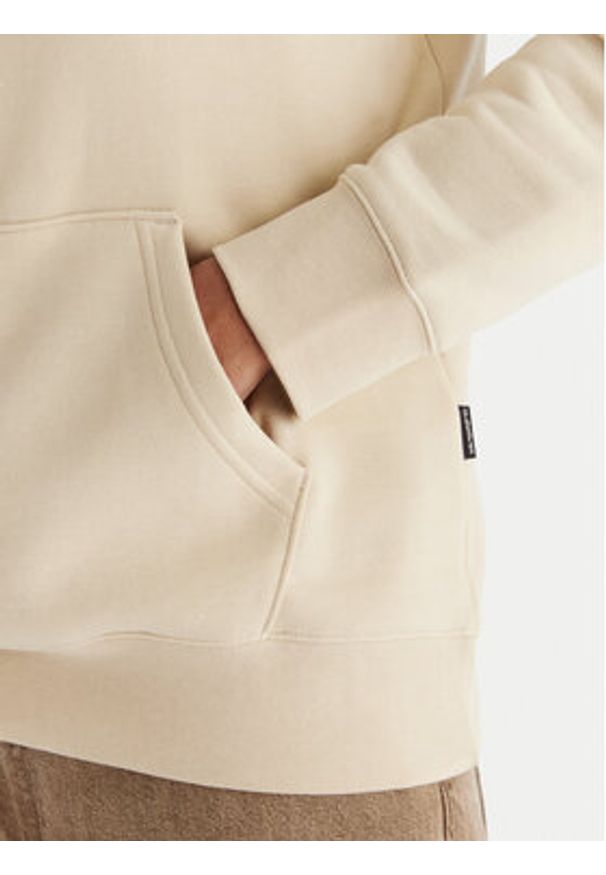 Quiksilver Bluza Screen Fleece Classic EQYFT05137 Beżowy Regular Fit. Kolor: beżowy. Materiał: bawełna