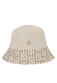 TOMMY HILFIGER - Tommy Hilfiger Kapelusz Beach Summer Bucket Hat AW0AW16043 Écru. Materiał: materiał #1