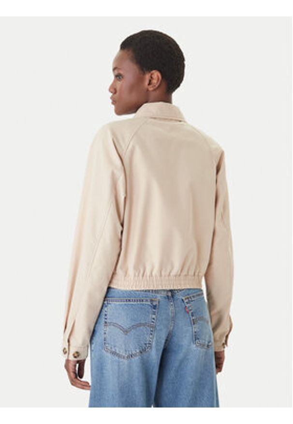 Tommy Jeans Kurtka przejściowa DW0DW20403 Beżowy Regular Fit. Kolor: beżowy. Materiał: bawełna