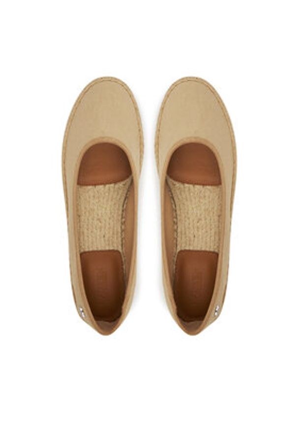 Lauren Ralph Lauren - LAUREN RALPH LAUREN Espadryle Luize 802959187008 Beżowy. Kolor: beżowy. Materiał: materiał