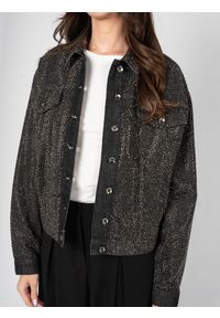 Patrizia Pepe Kurtka | 8O0089/D049 | Kobieta | Czarny. Kolor: czarny. Materiał: bawełna. Wzór: aplikacja. Styl: elegancki #3