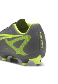 Puma - Buty piłkarskie ULTRA 5 PLAY FG/AG PUMA Matte Aged Silver Yellow Alert Blue Gray. Kolor: szary, niebieski, wielokolorowy, żółty. Sport: piłka nożna