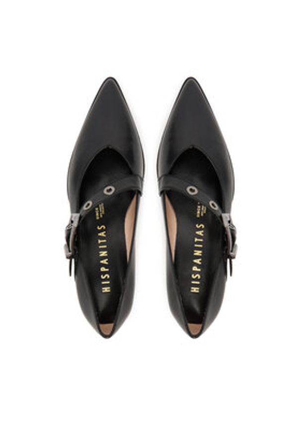 Hispanitas Półbuty HI254196 Czarny. Kolor: czarny. Materiał: skóra