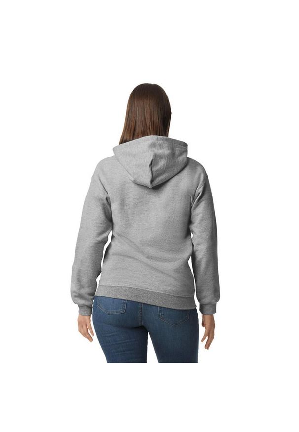 GILDAN - Bluza Z Kapturem Dla Dorosłych Unisex Softstyle Fleece Midweight. Typ kołnierza: kaptur. Kolor: szary. Materiał: poliester, bawełna