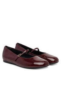 Clarks Baleriny Livia Sky 26184743 Bordowy. Kolor: czerwony. Materiał: skóra, lakier #4