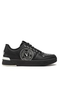 Versace Jeans Couture Sneakersy 76YA3SJ1 Czarny. Kolor: czarny. Materiał: materiał