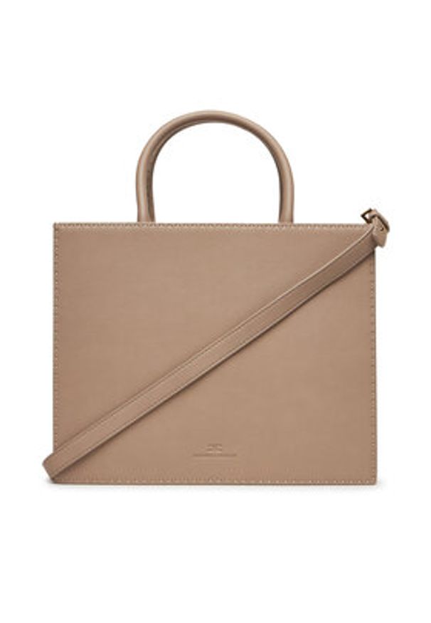Elisabetta Franchi Torba q-roa-36119 Szary. Kolor: beżowy. Materiał: skórzane
