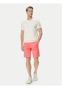 BOSS Szorty materiałowe 50536723 Czerwony jasny Slim Fit. Kolor: czerwony. Materiał: bawełna #4