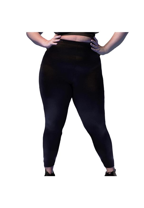 ANITA ACTIVE - legginsy sportowe Tights Massage Effekt - Plus Size. Kolekcja: plus size. Kolor: czarny. Materiał: poliamid, elastan