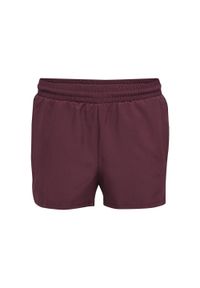 Szorty damskie Hummel Move Grid. Kolor: fioletowy. Materiał: materiał. Wzór: jodełka, nadruk. Sport: fitness #1