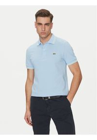 Lacoste Polo PH9875 Błękitny Regular Fit. Typ kołnierza: polo. Kolor: niebieski. Materiał: bawełna