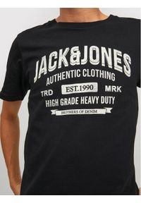 Jack & Jones - Jack&Jones T-Shirt Jeans 12210949 Czarny Regular Fit. Kolor: czarny. Materiał: jeans, bawełna