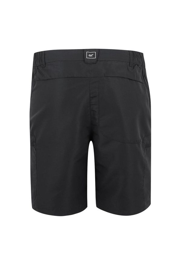 Regatta - Męskie Spodenki Leesville III. Kolor: wielokolorowy, szary, fioletowy. Sport: turystyka piesza