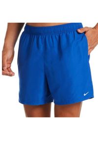 Szorty kąpielowe męskie Nike Essential 5" Volley. Kolor: niebieski. Długość: krótkie