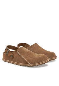 Birkenstock Klapki Lutry Premium 1025297 Beżowy. Kolor: beżowy. Materiał: skóra, nubuk